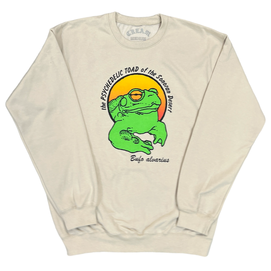 "The Psychedelic Toad of the Sonoran Desert" - Sand Sweatshirt