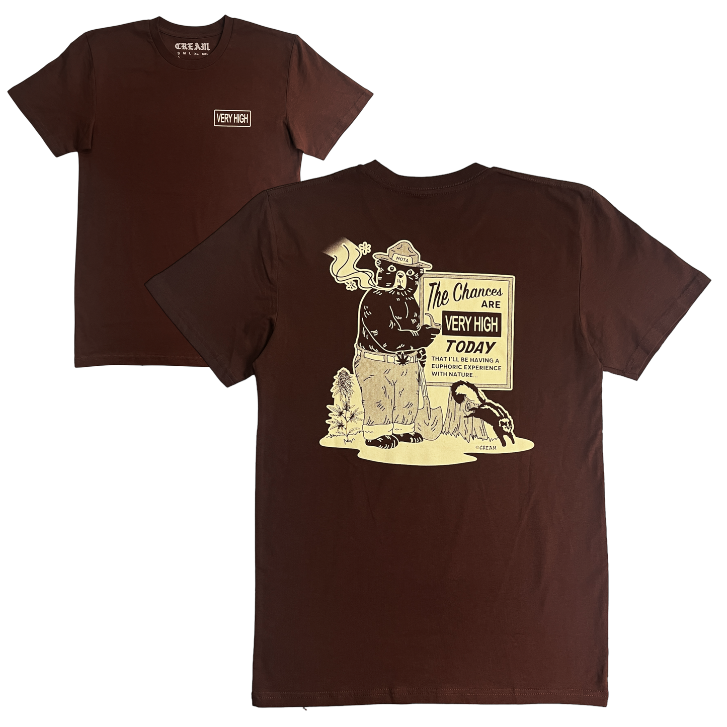 "Euphoric Experience" - Brown Wraps Tee