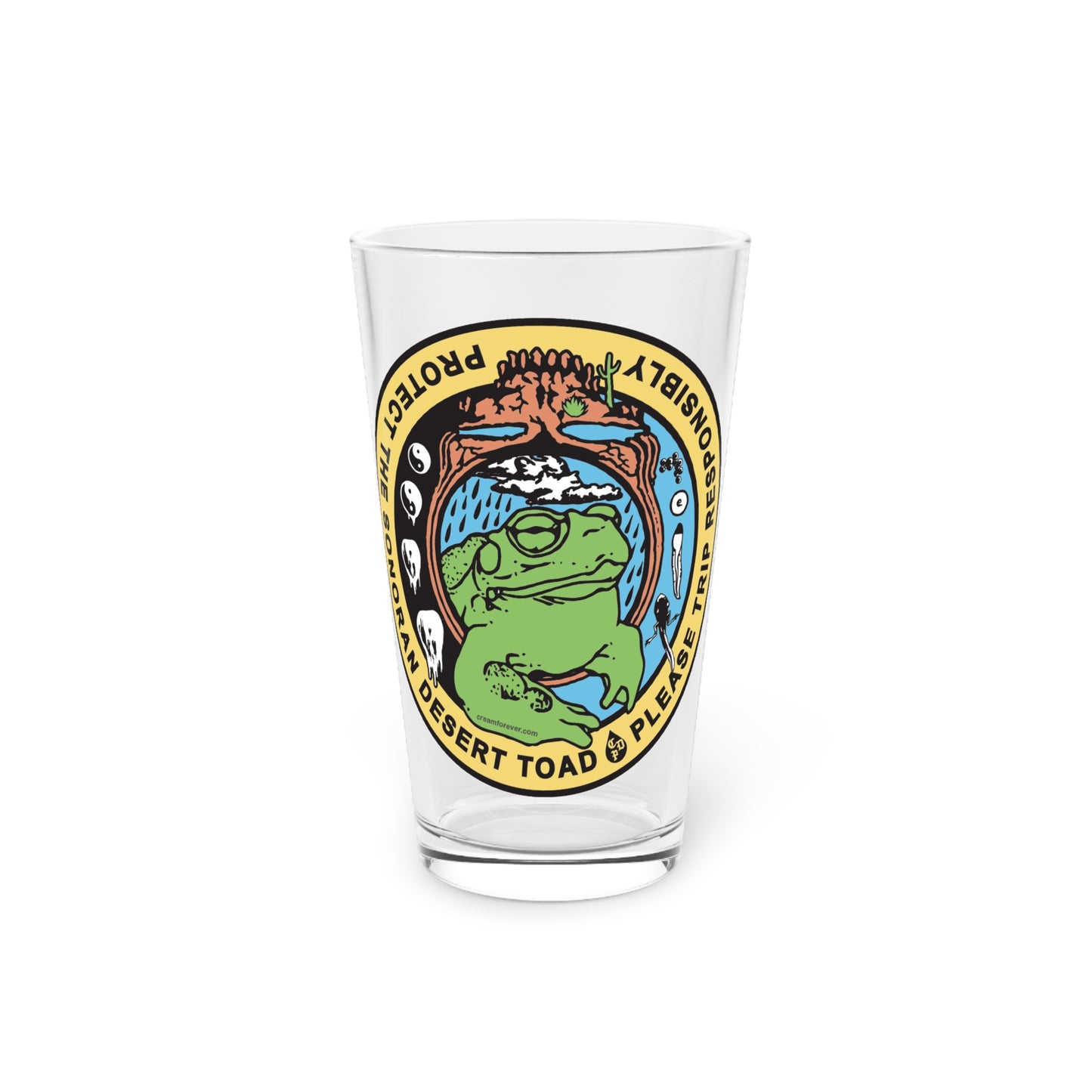 "Protect The Toad" - 16oz Pint Glass