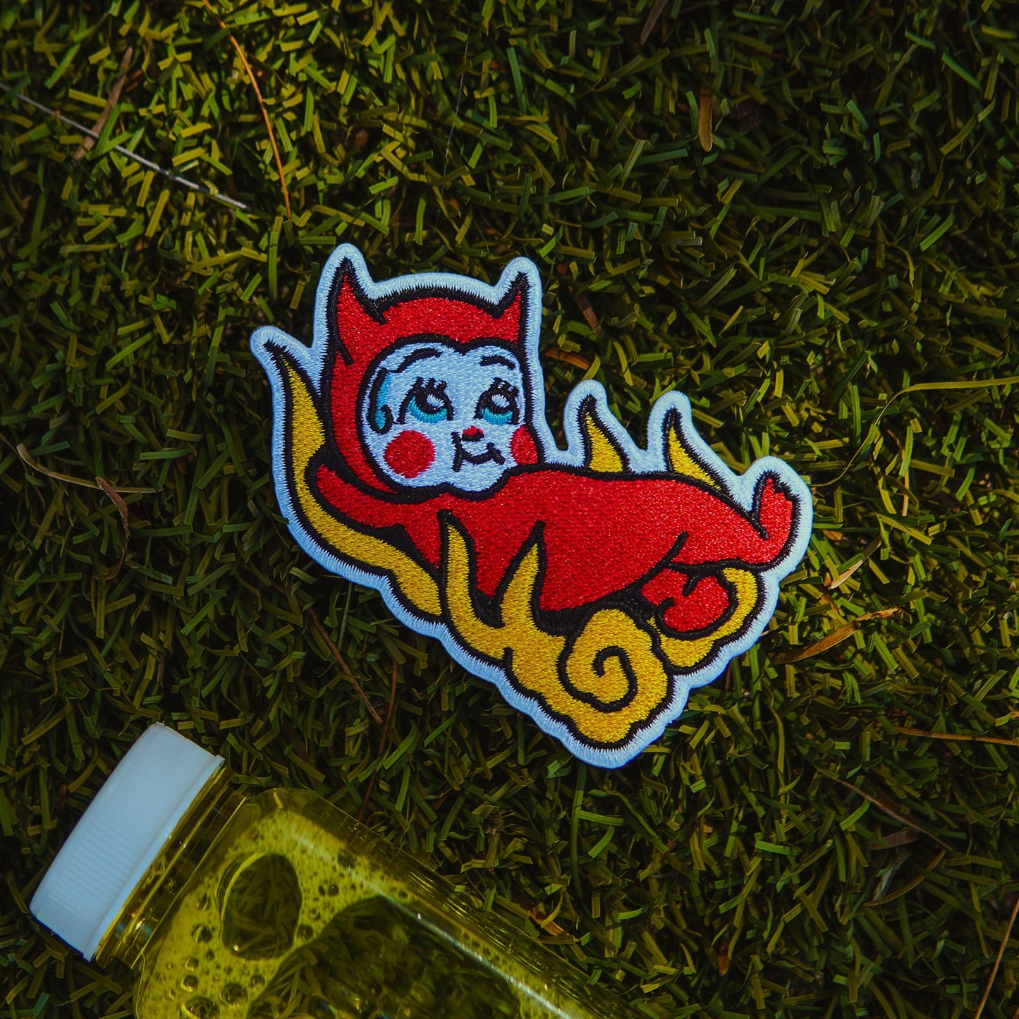 "Flames From Hell" - 3.25" Devil Kewpie Patch