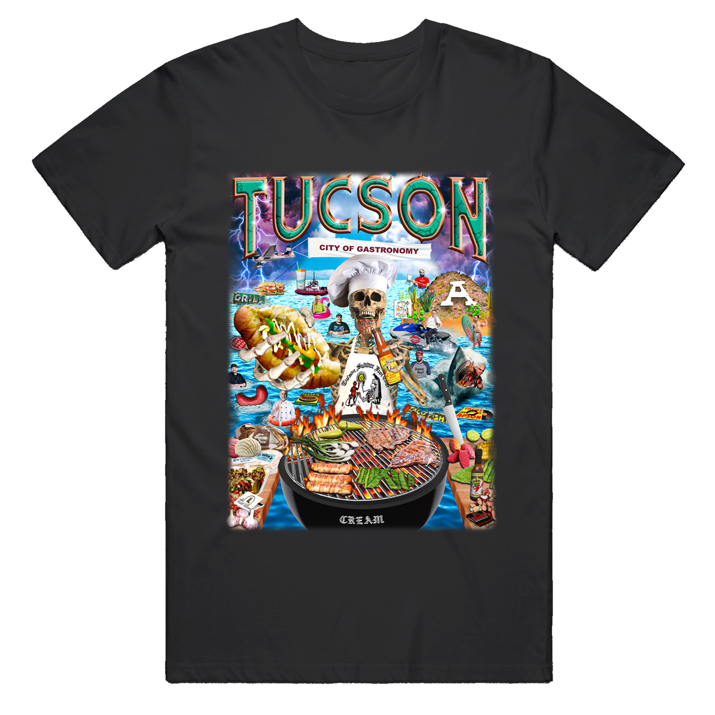 "City of Gastronomy" - Black Tee