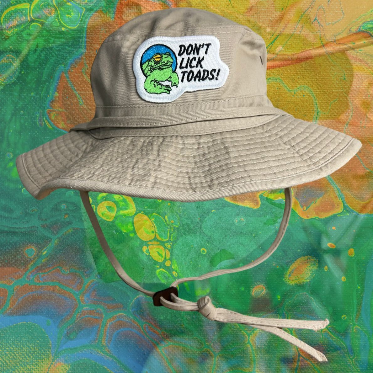 "Don't Lick Toads" - Khaki Boonie Hat