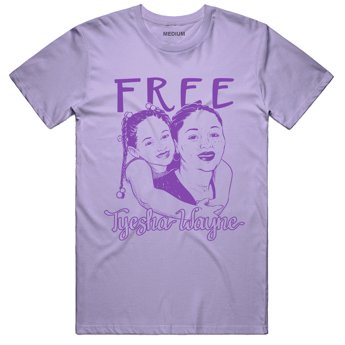 "Free Tyesha Wayne" - Lavender Tee