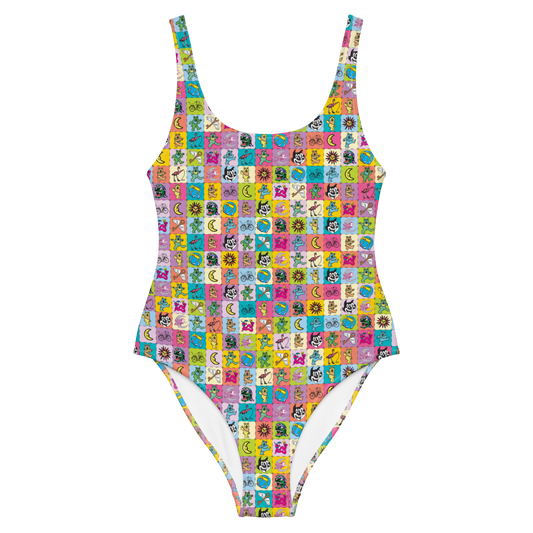 "Acid Tab" - One-Piece Swimsuit