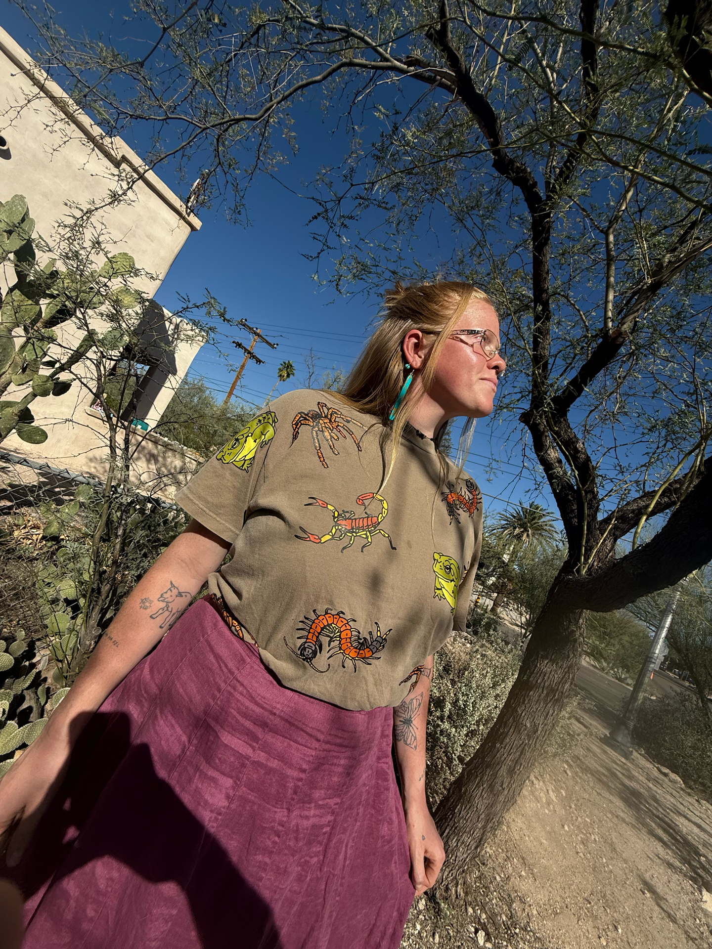 "My Toxic Friends" - Khaki Brown Tee