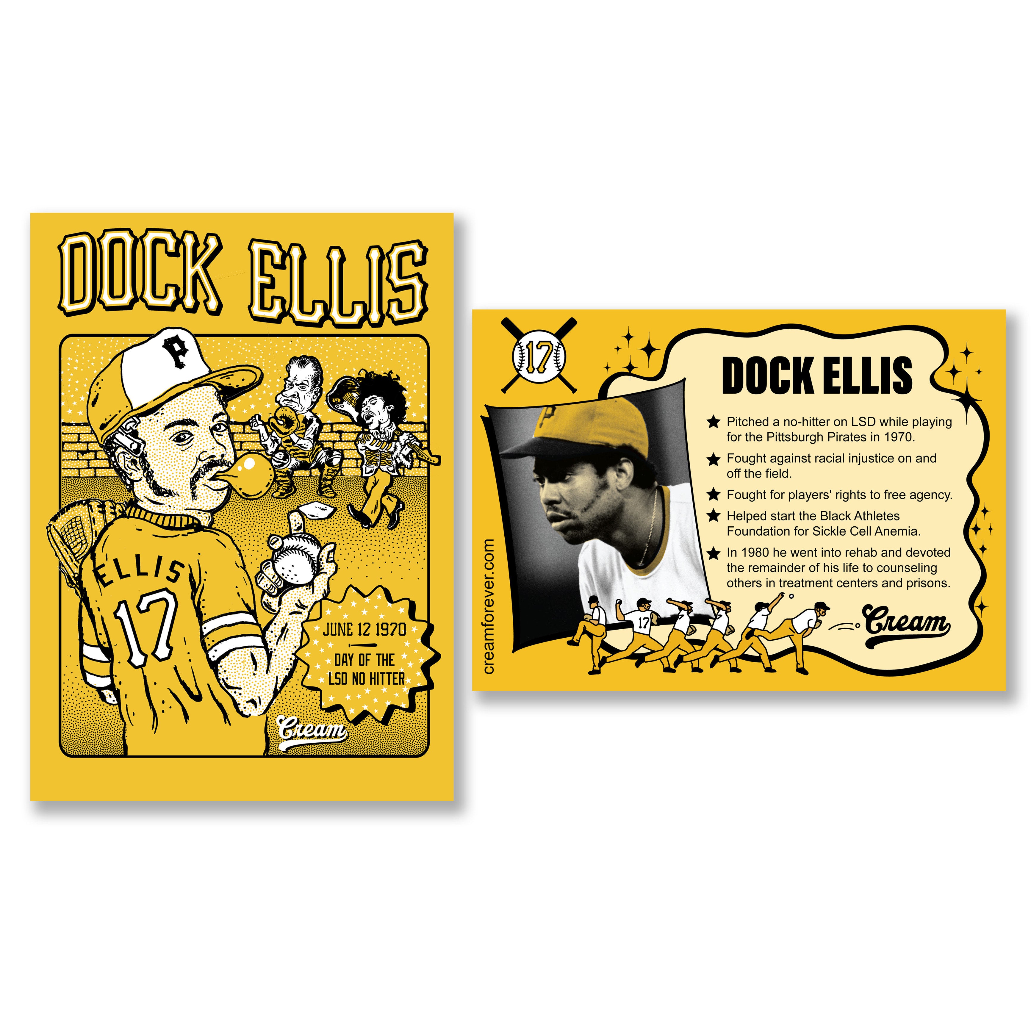 Limited Dock Ellis Psychonauts FOIL CUSTOM ART CARD No-Hitter on LSD Pirates