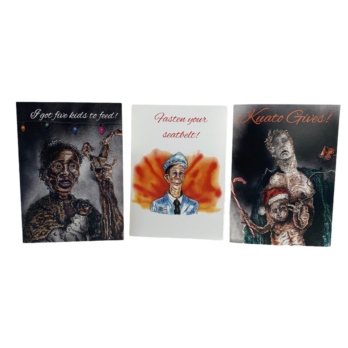 "Total Recards" - 3 Total Recall inspired Holiday Cards