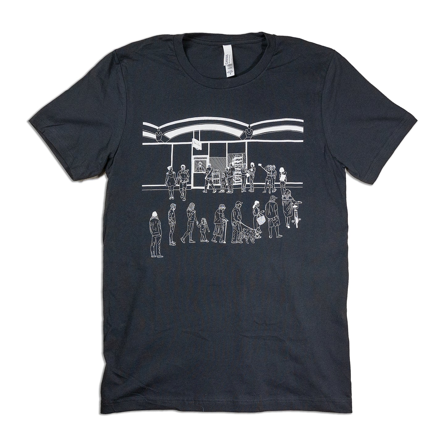 "Barrio Bread Line" - Dark Grey Jersey Tee