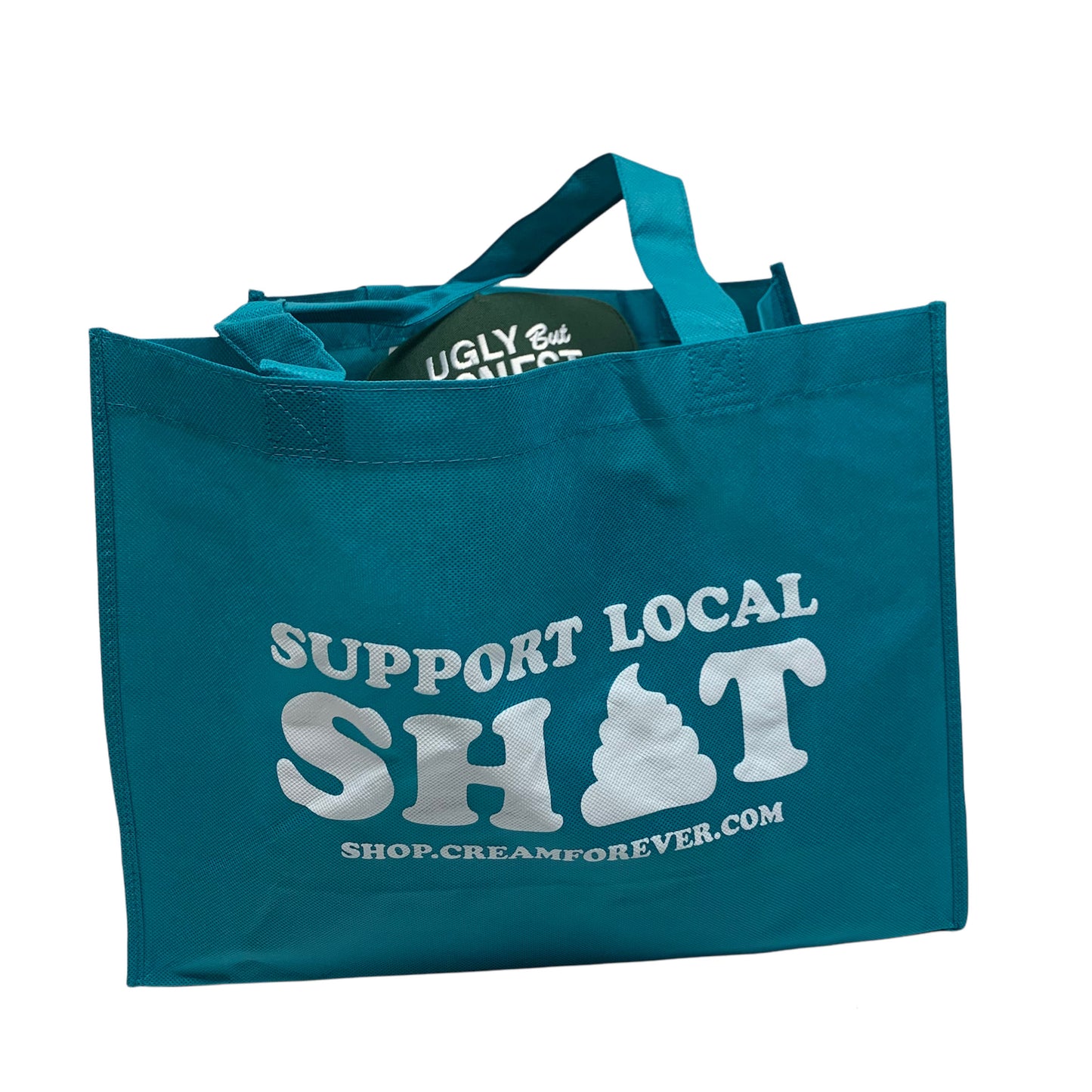 "Support Local Shit" - 12" x 16" Recycled Plastic Tote Bag