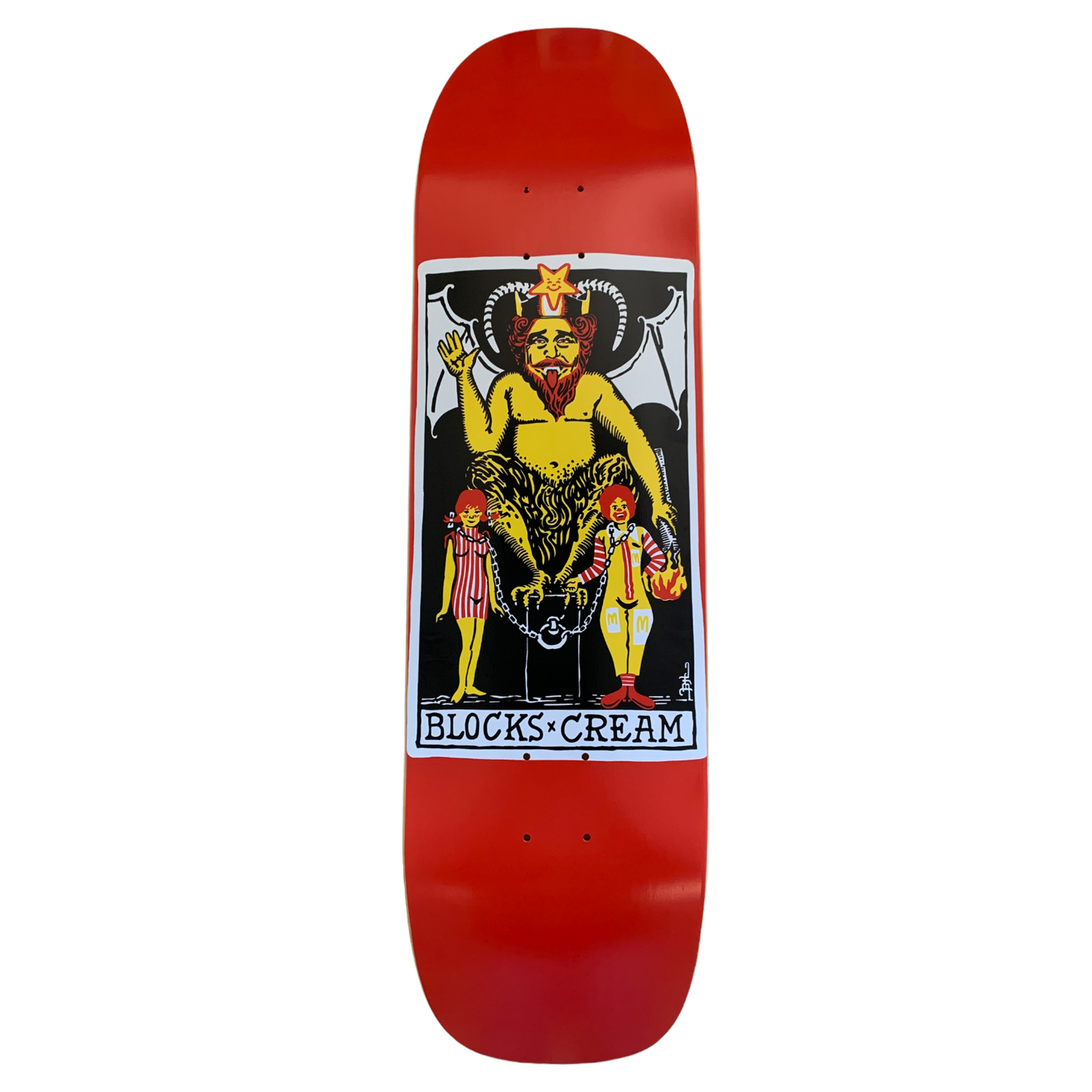 "Eat Fast, Die Young" - Skateboard Deck