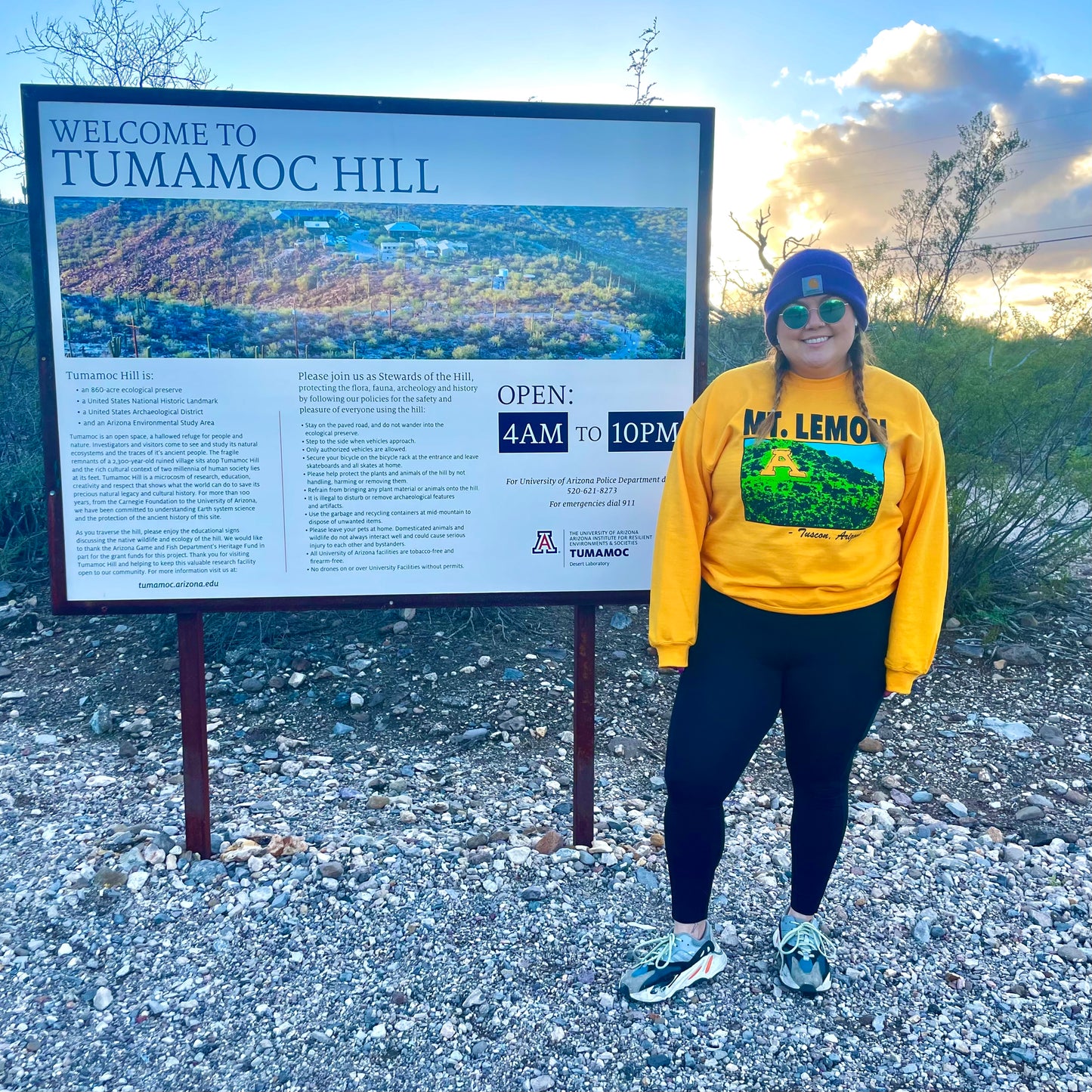 "Mt. Lemon"- Gold Sweatshirt