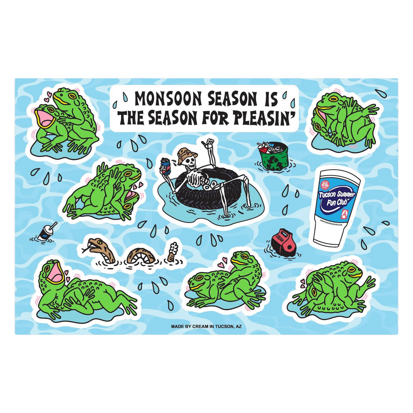 "Season For Pleasin'" - Large Sticker Sheet