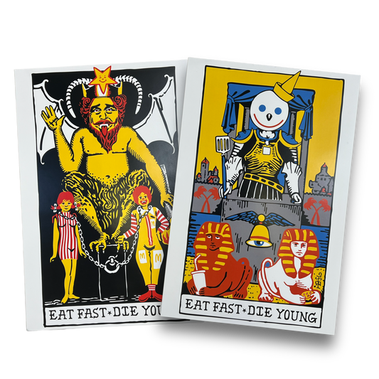 "Eat Fast, Die Young" - 12" x 18" Poster