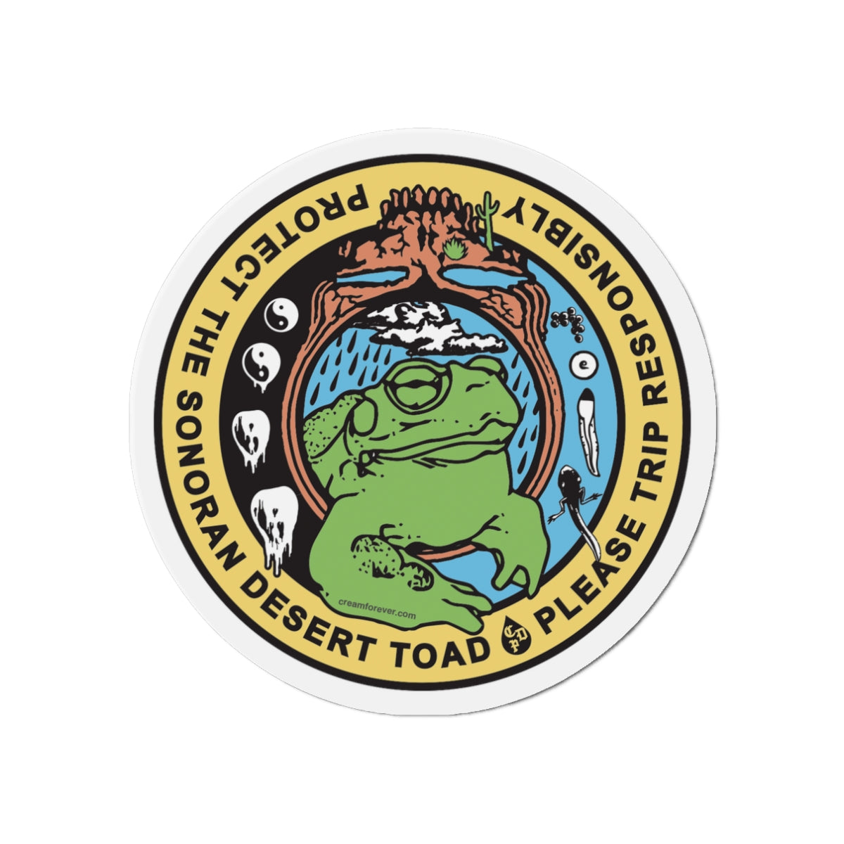 "Protect The Toad" - 3" Magnet
