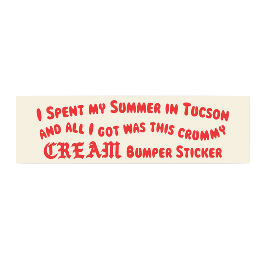 "I Spent My Summer in Tucson..." - 11" x 3" Bumper Sticker