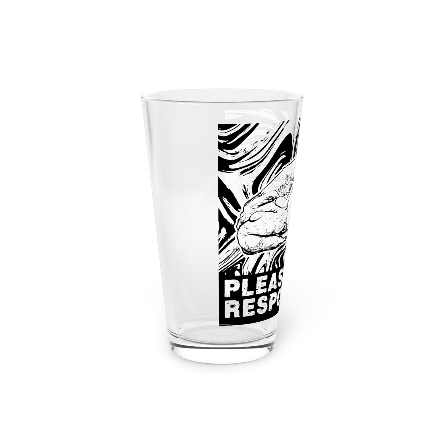 "Please Trip Responsibly" - 16oz Pint Glass