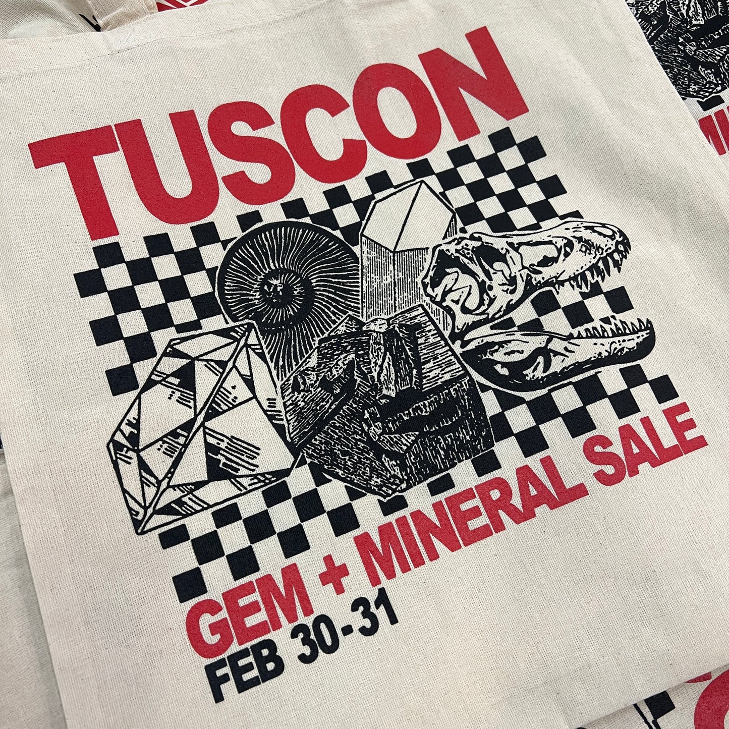"Tuscon Gem Show Feb 30th + 31st"  - Natural Tote Bag