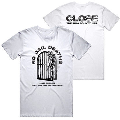 "No Jail Deaths" - White Tee