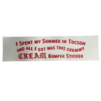 "I Spent My Summer in Tucson..." - 11" x 3" Bumper Sticker