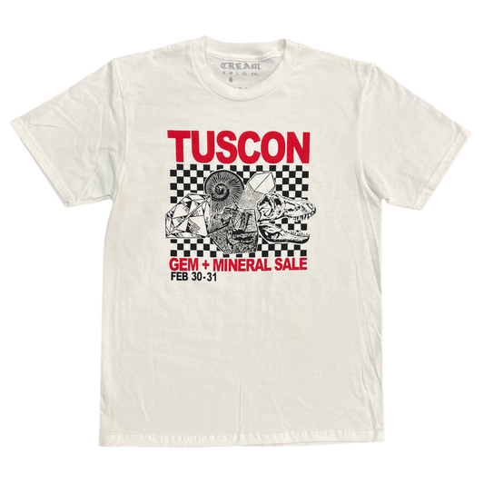 "Tuscon Gem Show Feb 30th + 31st" - White Tee