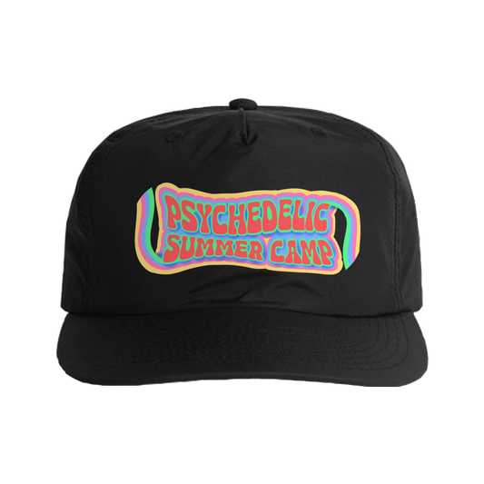 "Psychedelic Summer Camp" - Black Surf Cap