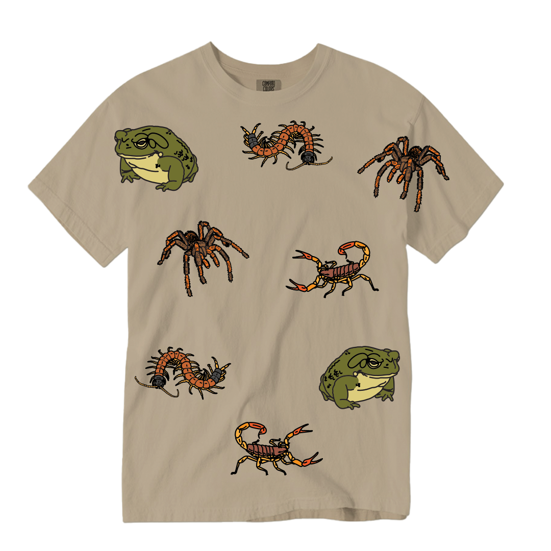 "My Toxic Friends" - Khaki Brown Tee