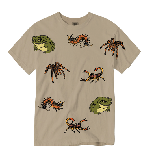 "My Toxic Friends" - Khaki Brown Tee