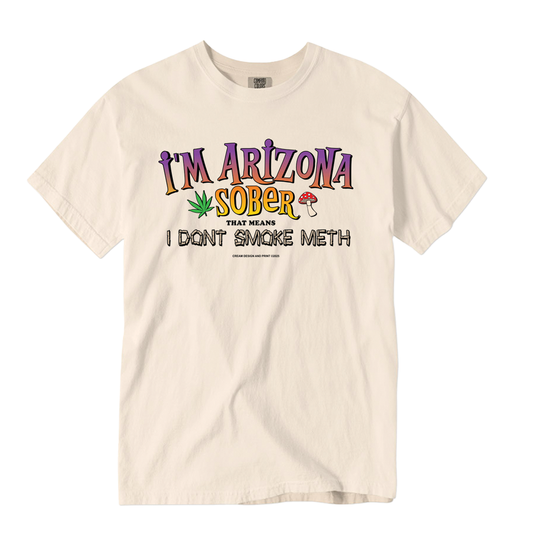 "AZ Sober" - Ivory Tee