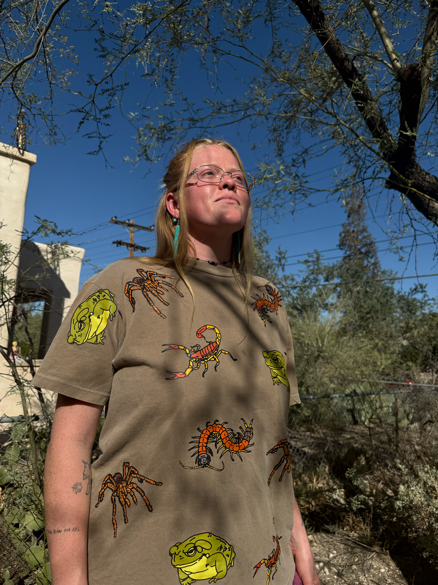 "My Toxic Friends" - Khaki Brown Tee