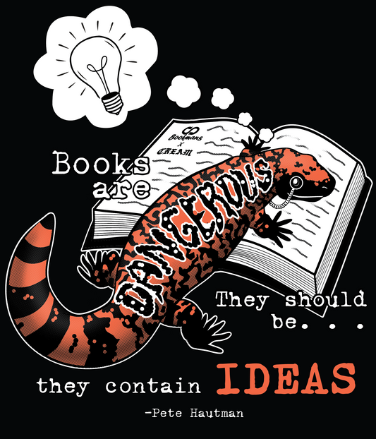 "Books Are Dangerous" - Bookmans x CREAM Tee