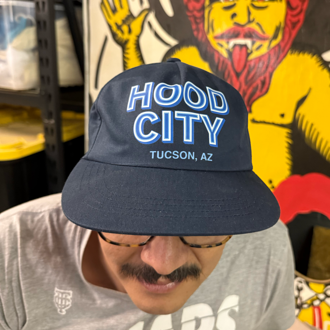 "HOOD CITY" - Blue Snapback