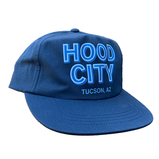 "HOOD CITY" - Blue Snapback