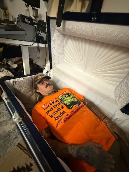 "DON'T LICK TOADS" - Orange and Black Tees