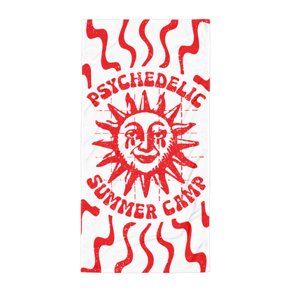 "Psychedelic Summer Camp" - 30" x 60" Towel