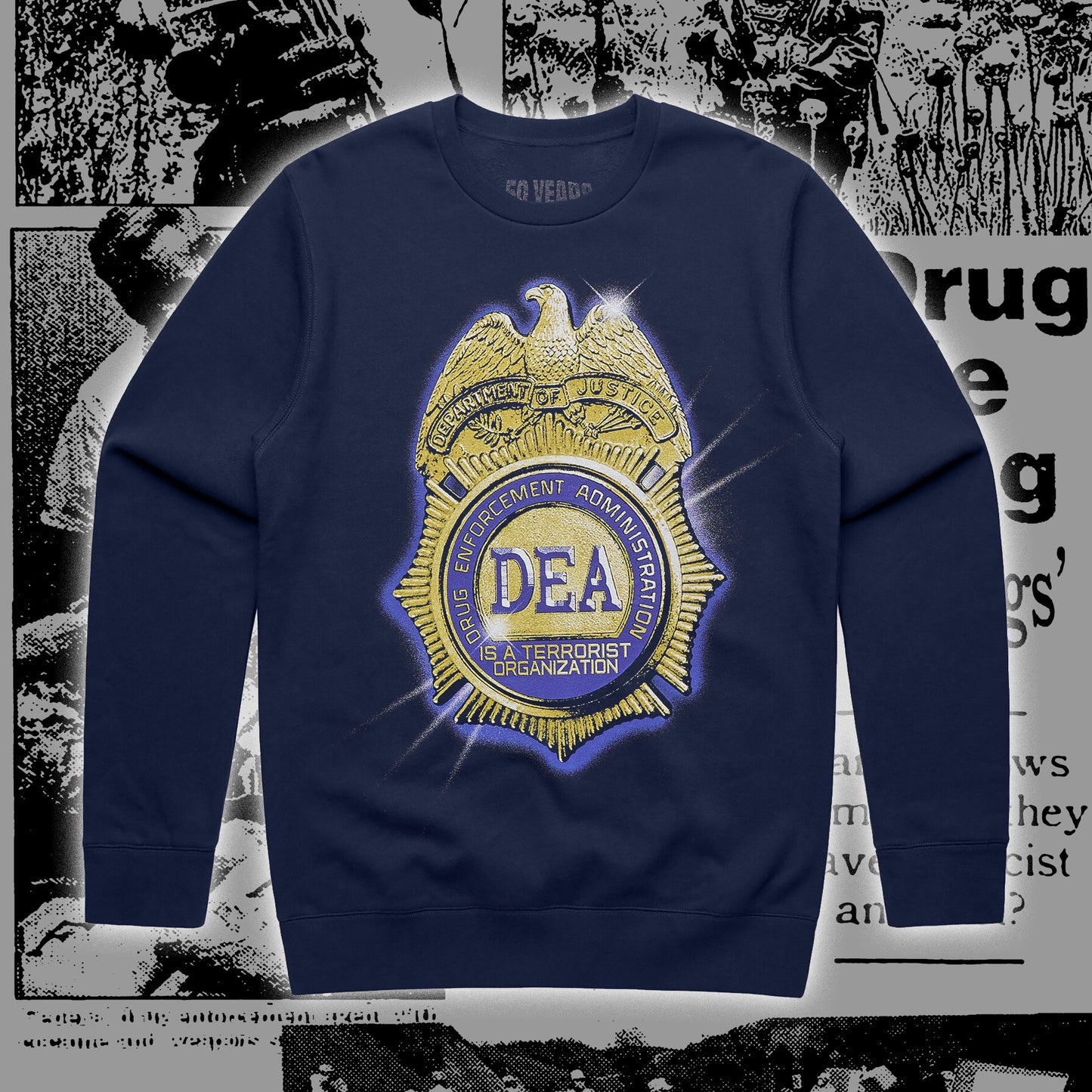 "DEA" - Navy Crewneck Sweatshirt