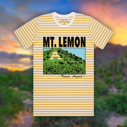 "Mt. Lemon"- Yellow Striped Tee
