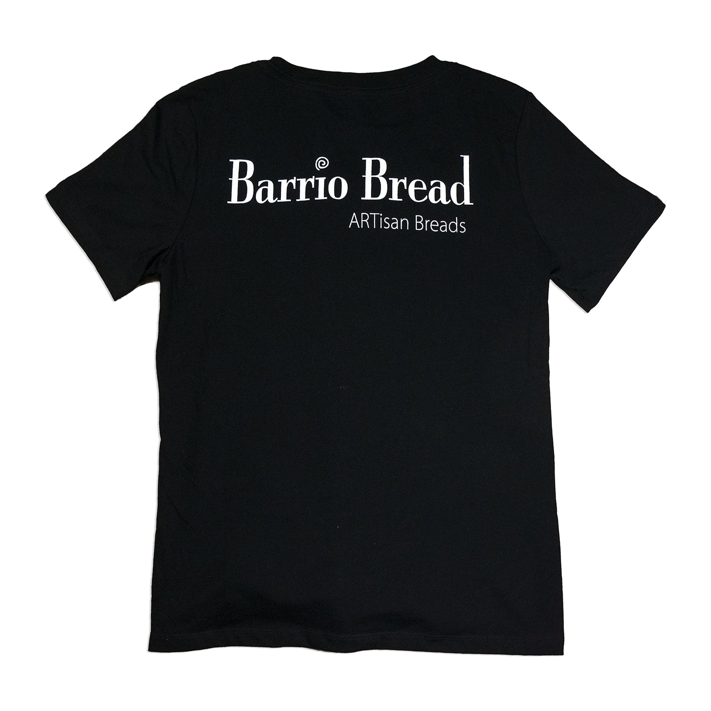 "Barrio Bread Line" - Black Jersey V-Neck Tee