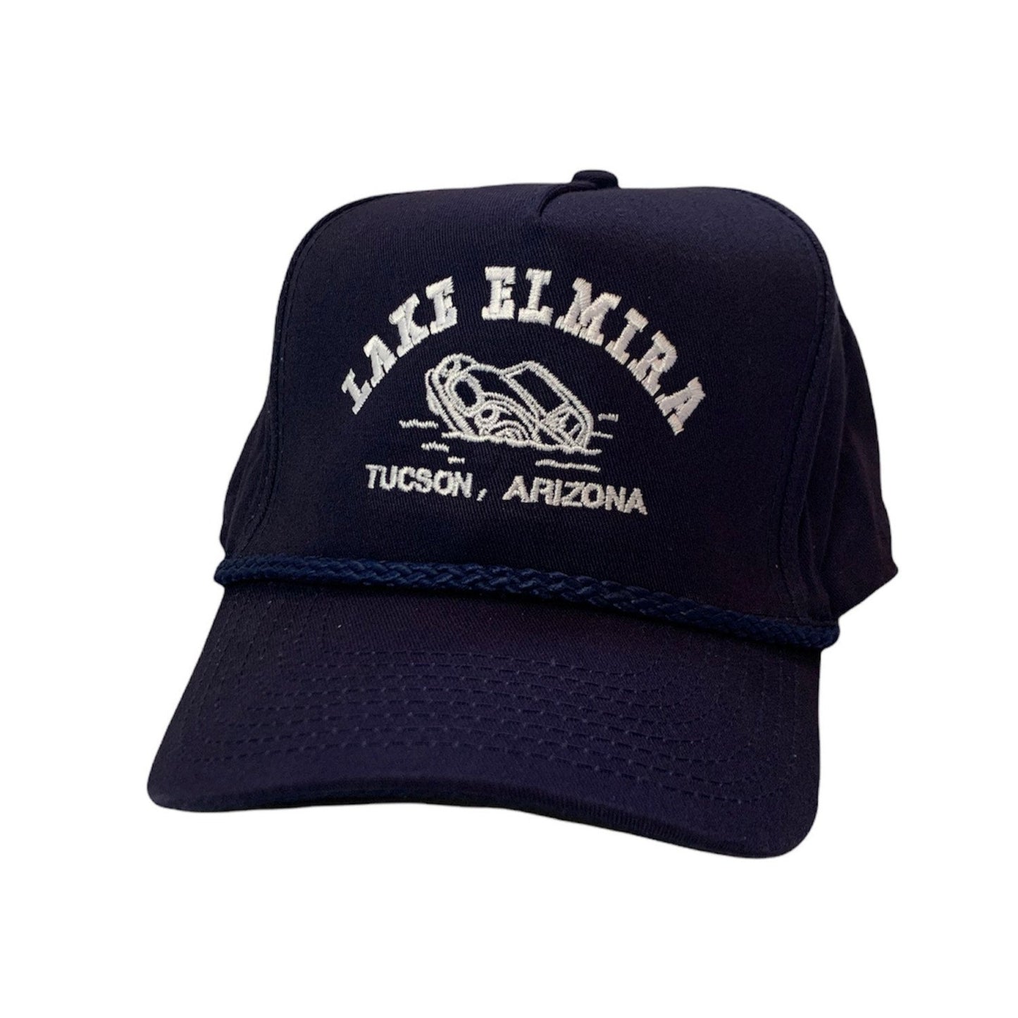 "Lake Elmira" - Navy Roped Snapback Hat