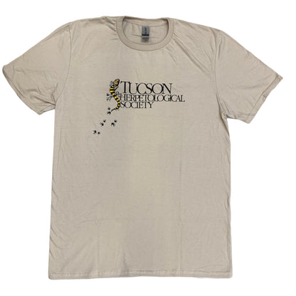 "Footprints" - Tucson Herpetological Society Tan Tee
