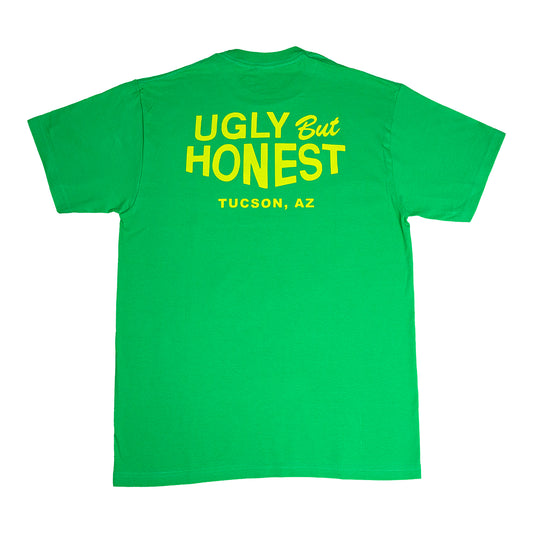 "Ugly But Honest" - Yellow on Green Tee