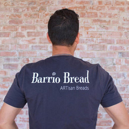 "Barrio Bread Loaf" - Black Jersey V-Neck Tee