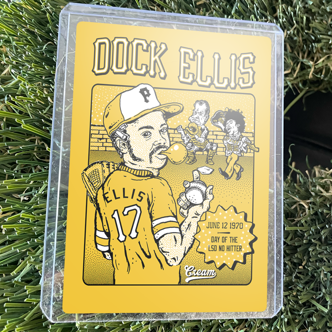 Dock Ellis - Baseball Card Sticker – The CREAM Shop
