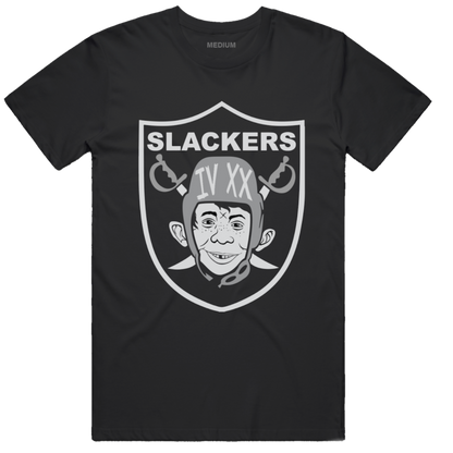 "Slackers" - Black Tee