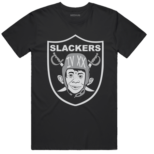 "Slackers" - Black Tee