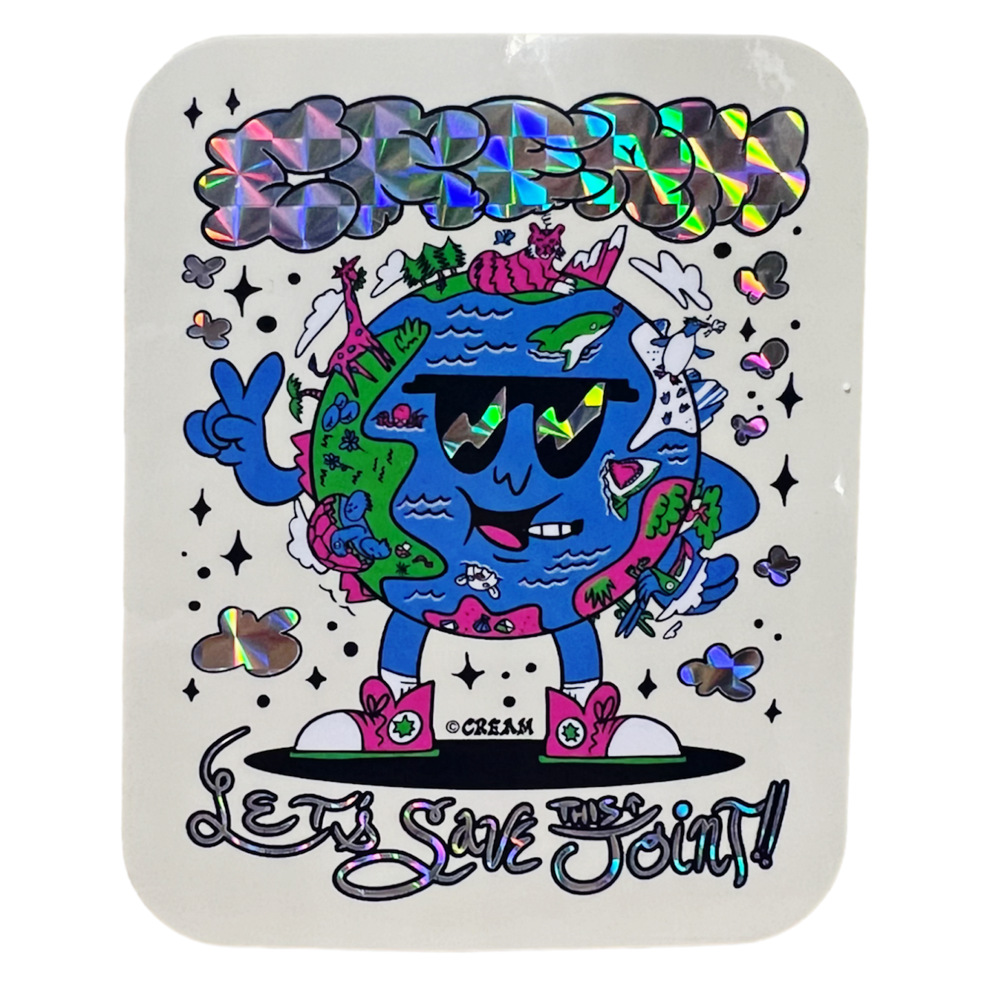 "Let's Save This Joint" - 3" Prismatic Sticker